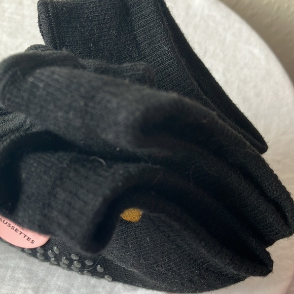 Kate Spade: 2 pair Black Barre Socks- grip bottom- open on top- one size - Picture 10 of 16